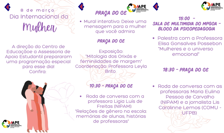 Dia da Mulher 2023 Programação
