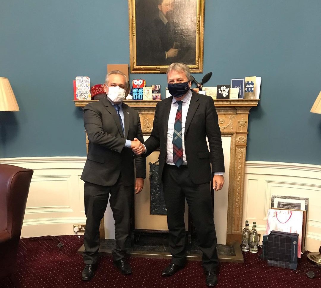 Reitor da UFPB discute parceria com Universidade de Edimburgo e participa da COP26 Foto: Divulgação